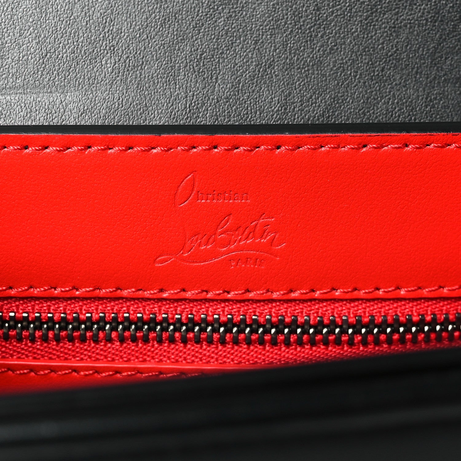 Christian Louboutin Calfskin Studded Carasky Crossbody Bag Black 6 of 9