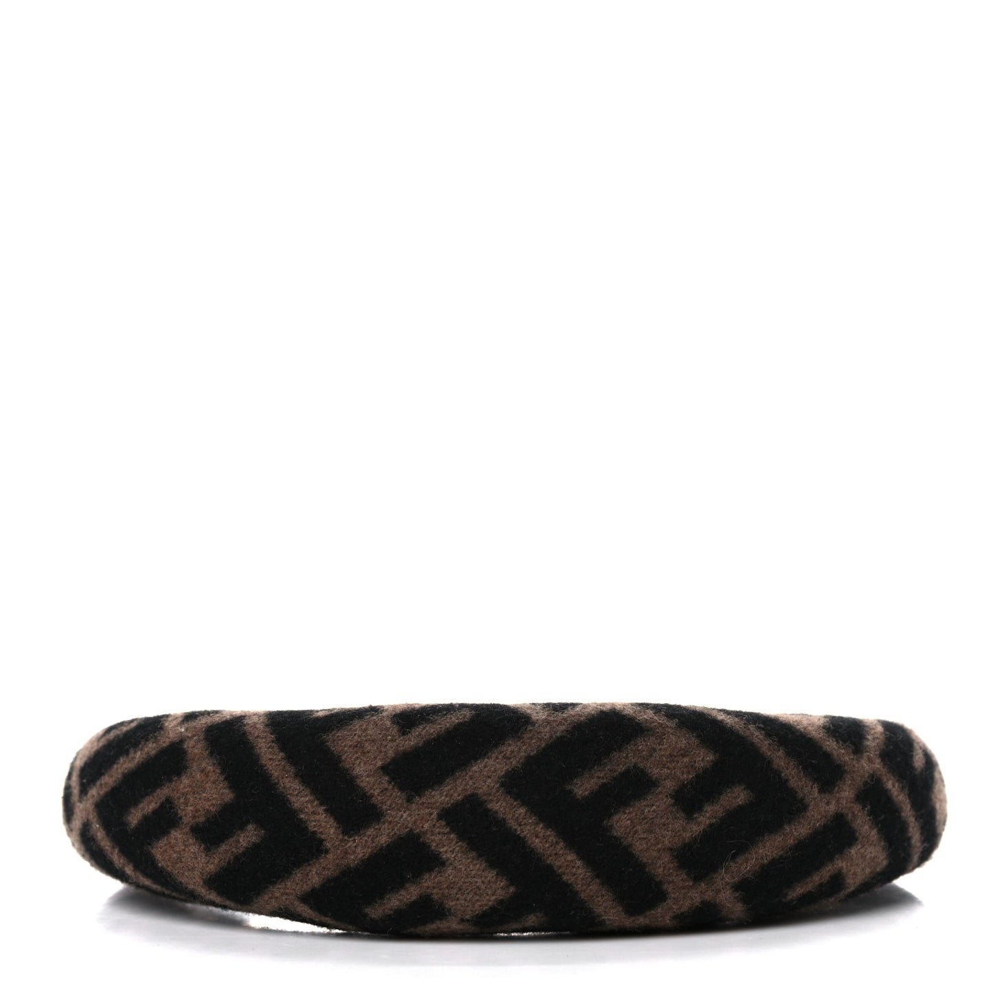 Wool Cashmere FF Logo Headband Tobacco