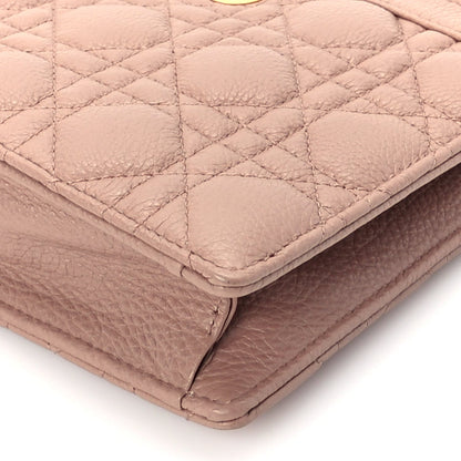Christian Dior Calfskin Cannage Caro Zipped Pouch With Chain  Fard 9 of 9