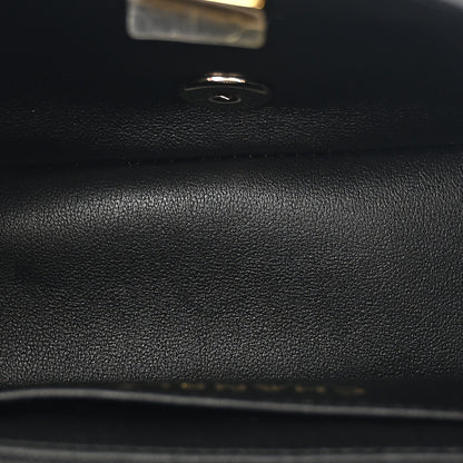 Chanel Lambskin Resin Crystal Square Quilted Mini Monacoco Flap Black 5 of 10