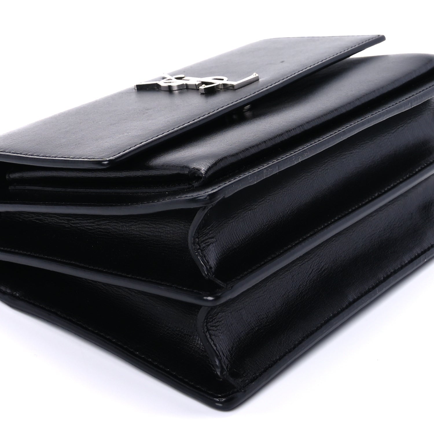 Saint Laurent Calfskin Medium Monogram Sunset Black 7 of 8