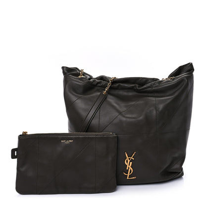 Saint Laurent Lambskin Matelasse Monogram Medium Jamie 4.3 Pochon Light Musk 1 of 9
