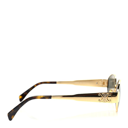 Celine Metal Triomphe 01 Sunglasses CL40235U Gold Green 6 of 12