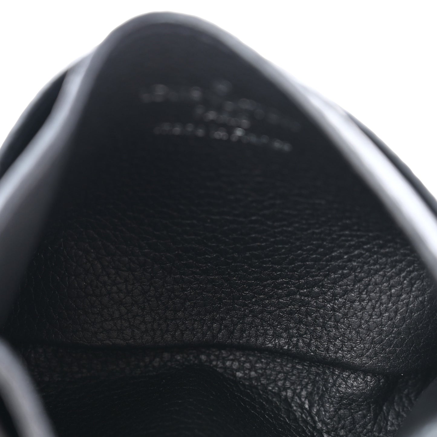 Calfskin Lockme Card Holder Black