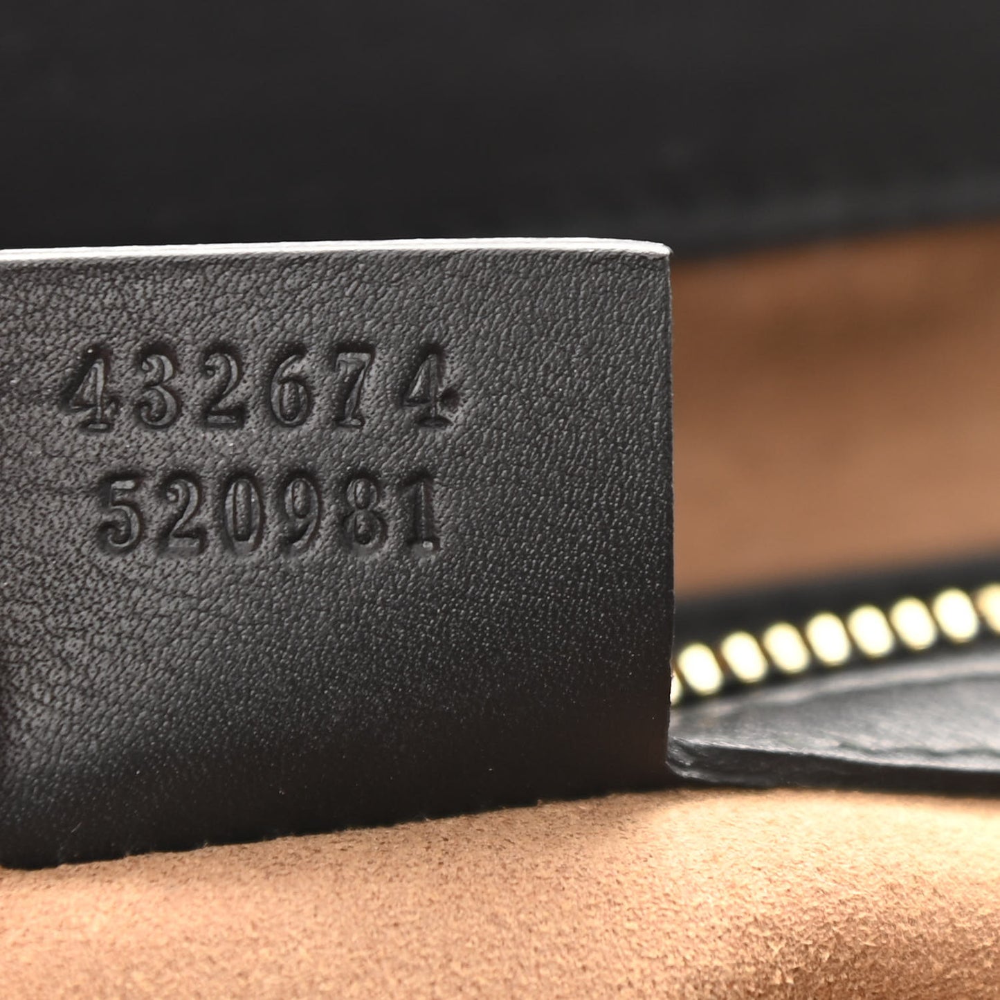 GG Supreme Monogram Calfskin Medium Padlock Top Handle Bag Beige Black Cuir