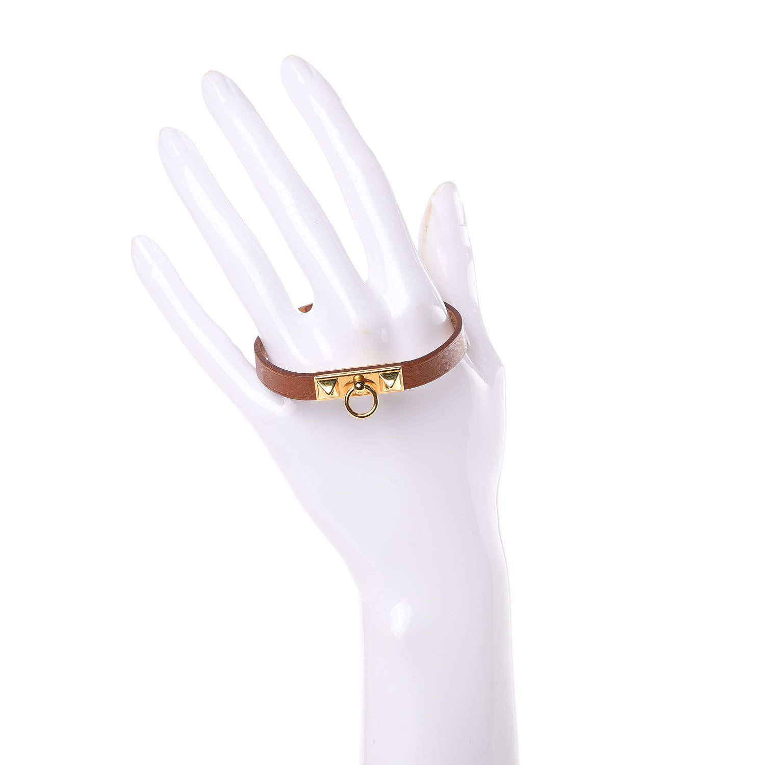 Hermes Barenia Micro Rivale Bracelet M Fauve 2 of 7