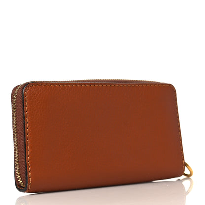 Chloe Grained Calfskin Marcie Long Zip Around Wallet Tan 3 of 7