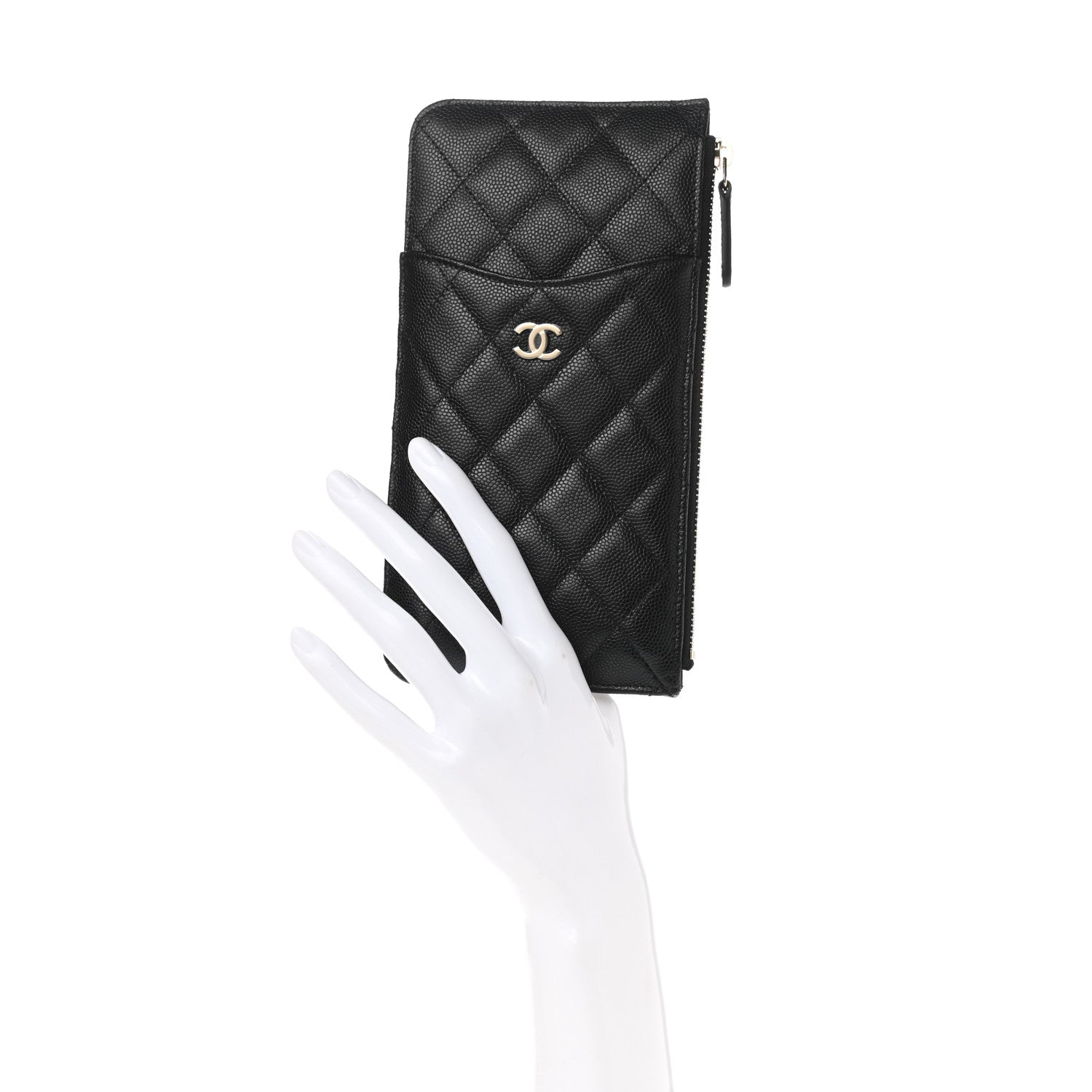 Chanel Caviar Quilted Classic iPhone Pouch Black 2 of 8