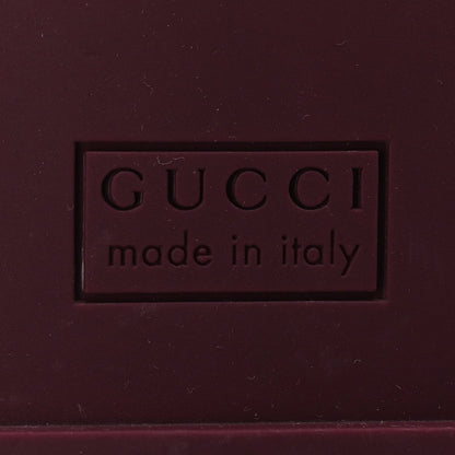 Gucci Rubber Interlocking G Womens Slide Sandals 39  Rosso Ancora 7 of 8