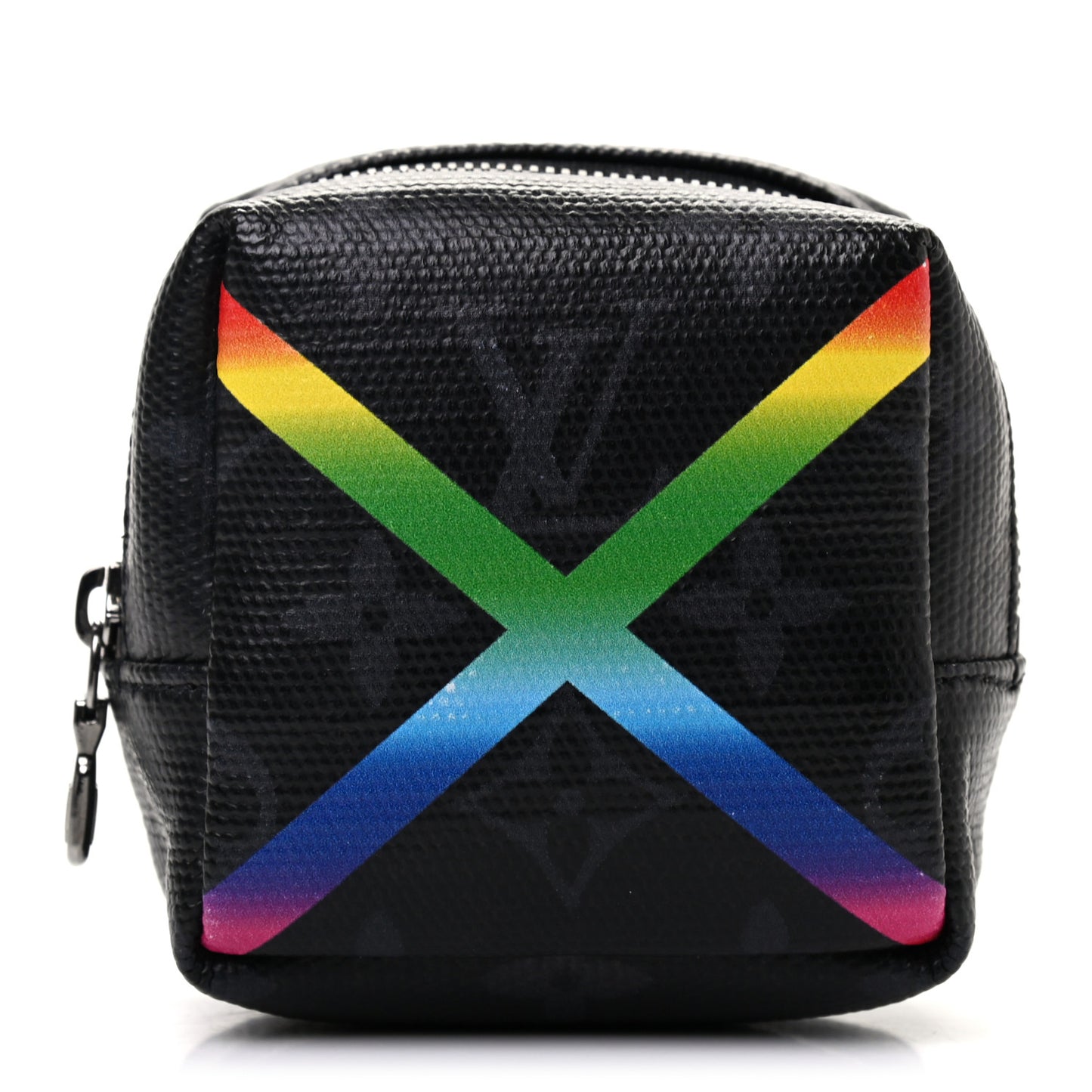 Monogram Eclipse Rainbow Box Pouch Bag Charm Key Ring