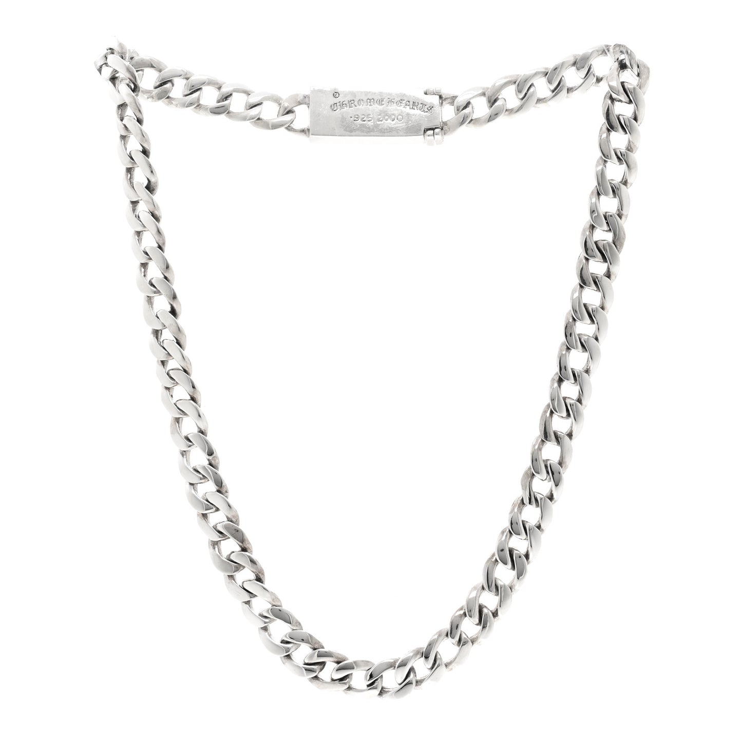 Sterling Silver Bella Mini ID Choker Necklace
