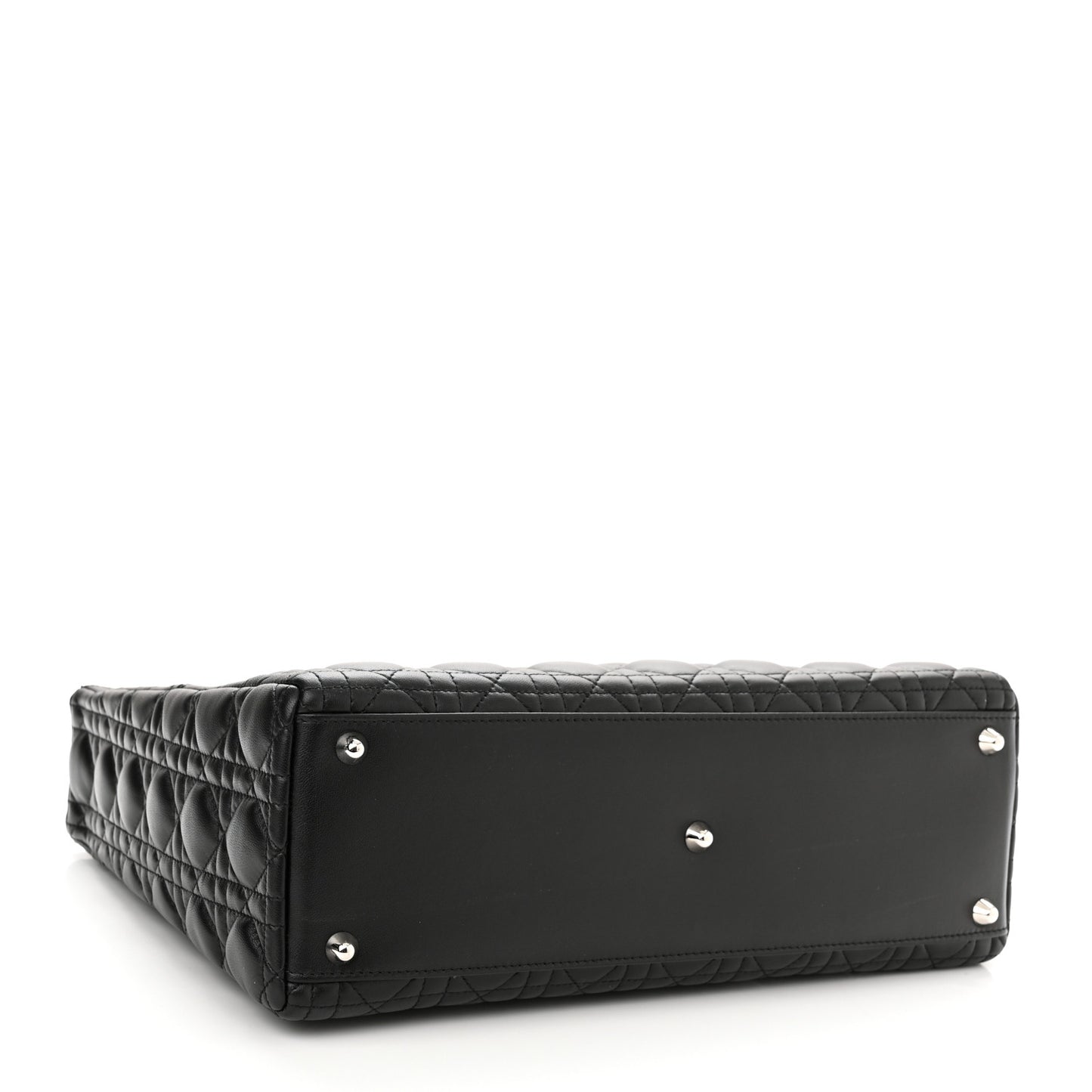 Lambskin Cannage Large Lady Dior Black