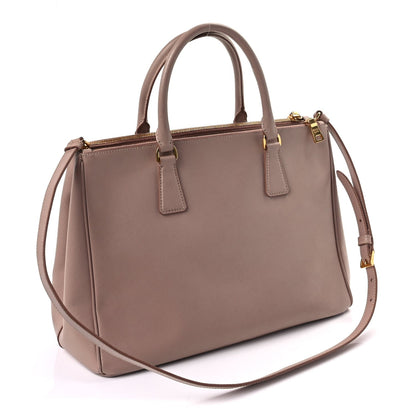 Prada Saffiano Medium Galleria Double Zip Tote  Beige 2 of 8