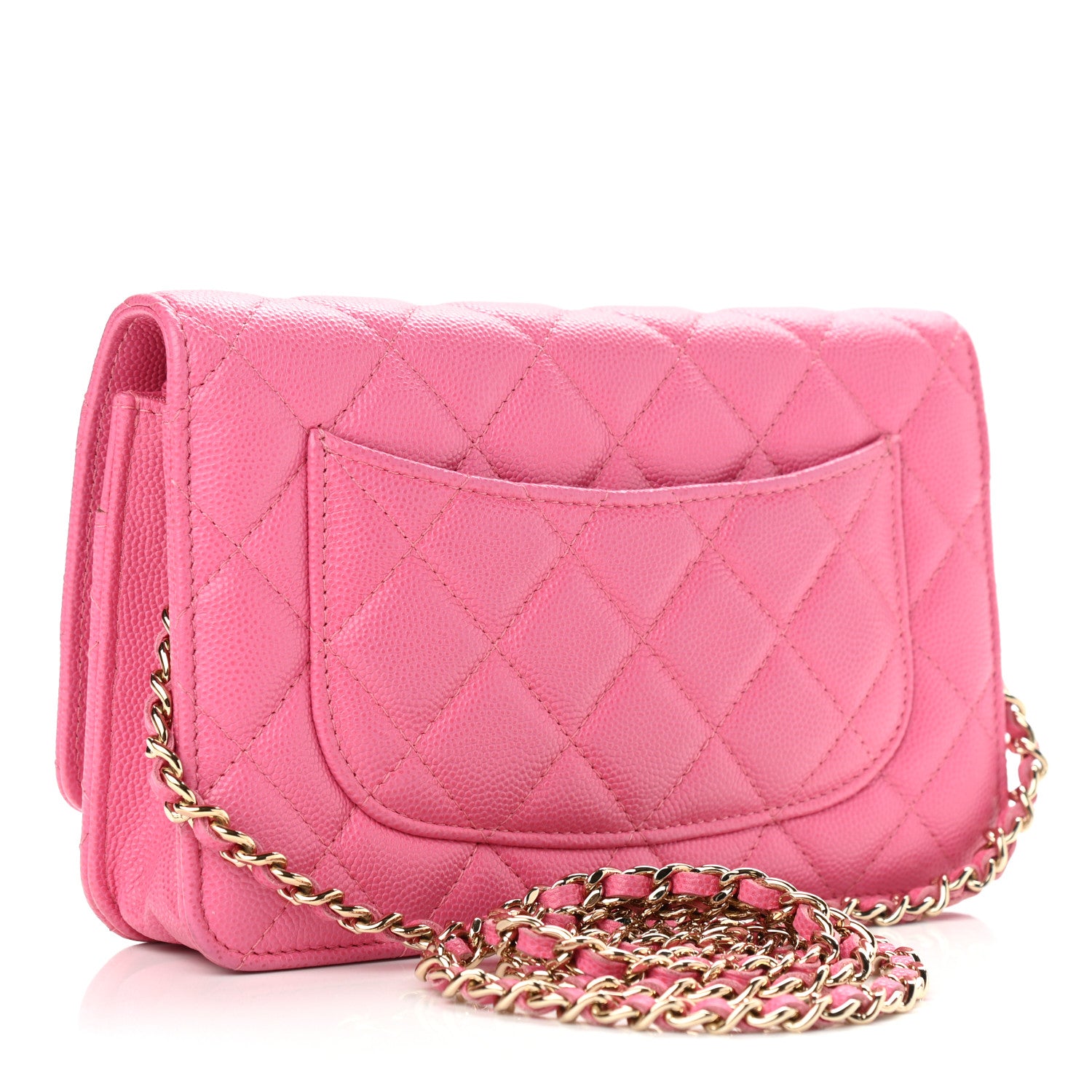 Chanel Caviar Quilted Wallet On Chain WOC Pink 3 of 13