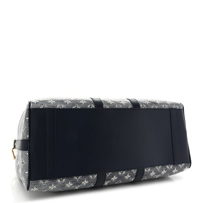 Louis Vuitton Monoglam Keepall 45 Blue 4 of 13