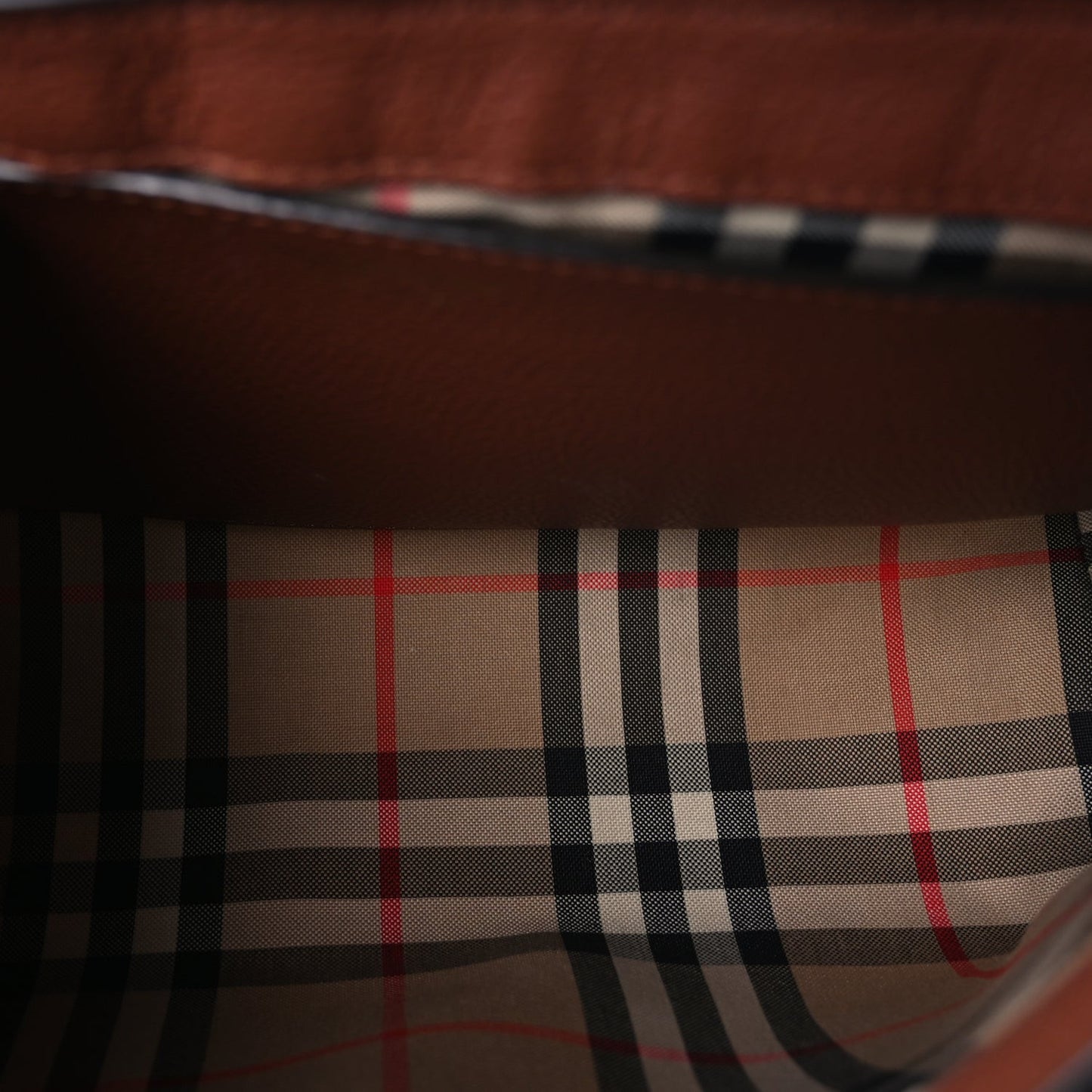 Calfskin Vintage Check Note Crossbody Bag Tan