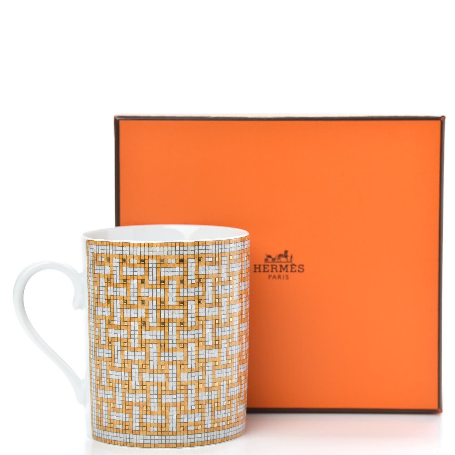 Hermes Porcelain Mosaique au 24 Mug Gold 5 of 5