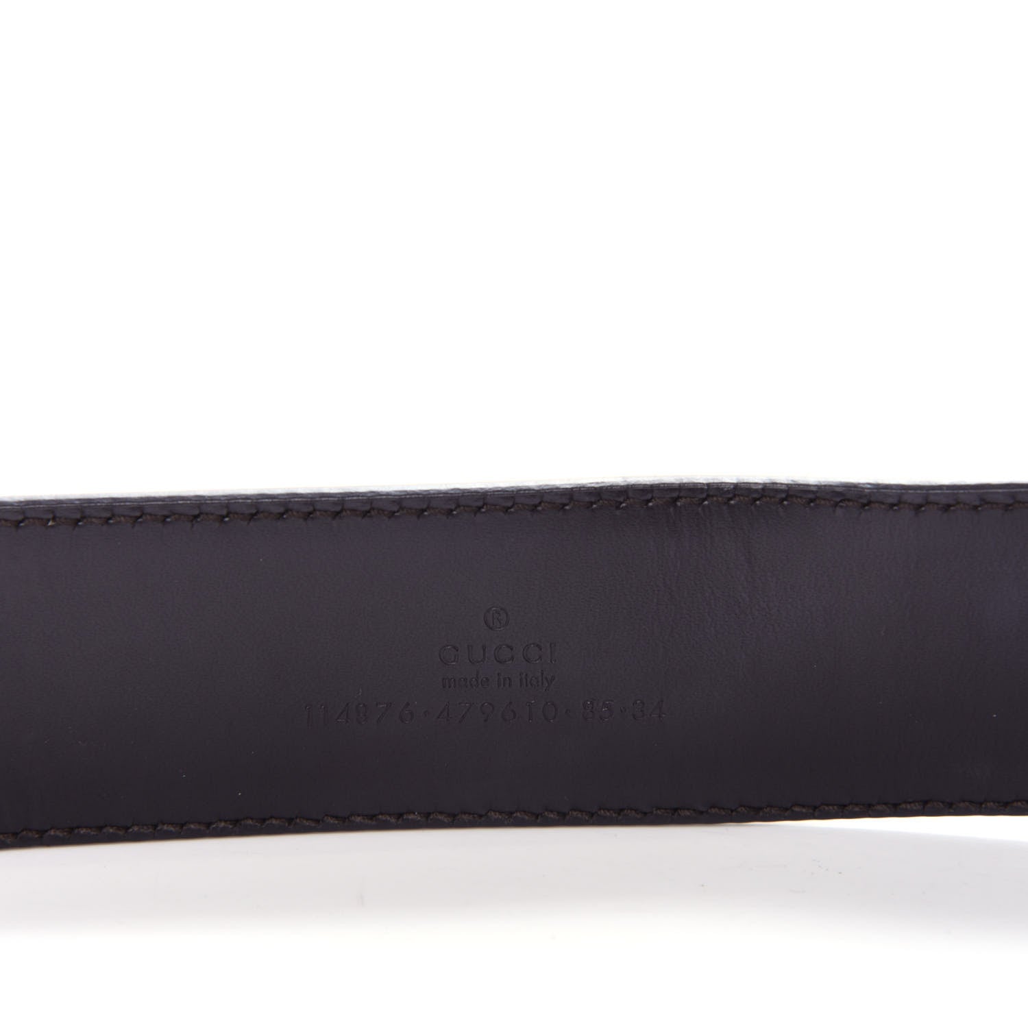 Gucci Monogram Interlocking G Belt 85 34 Off White 5 of 6