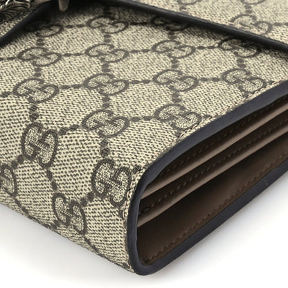 Gucci GG Supreme Monogram Mini Dionysus Chain Wallet Beige Taupe 9 of 9