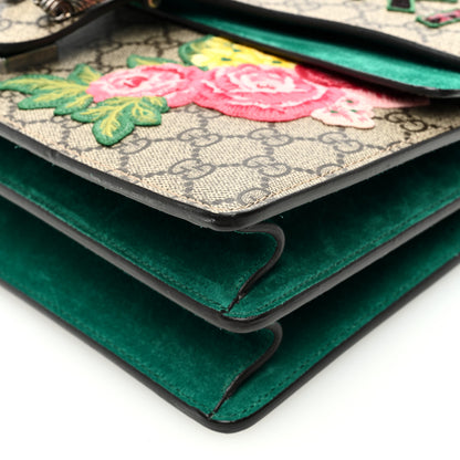 Gucci GG Supreme Monogram Embroidered Medium Dionysus Shoulder Bag Emerald 10 of 13