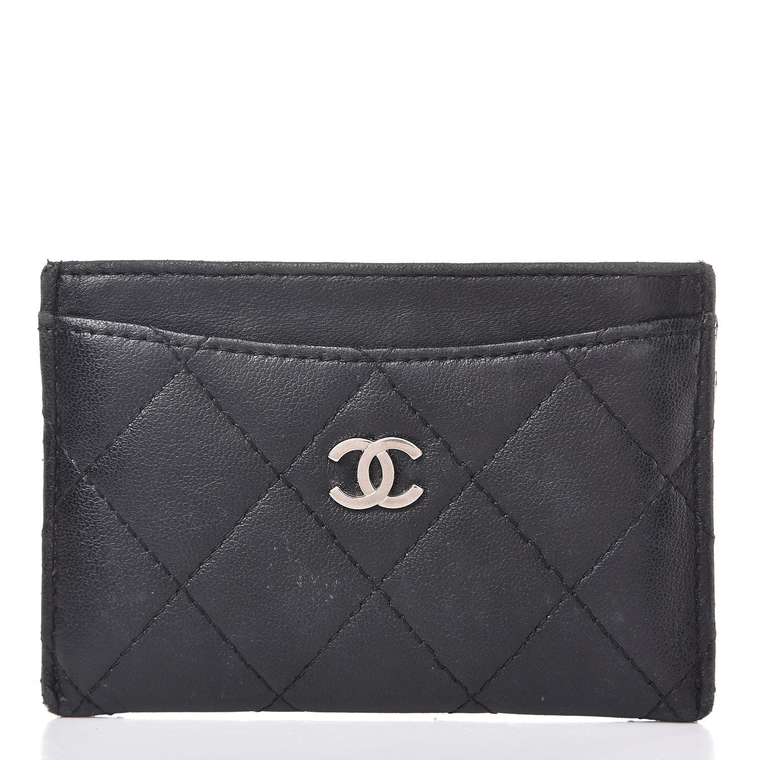 Chanel Lambskin Quilted Card Holder Black 1 of 12