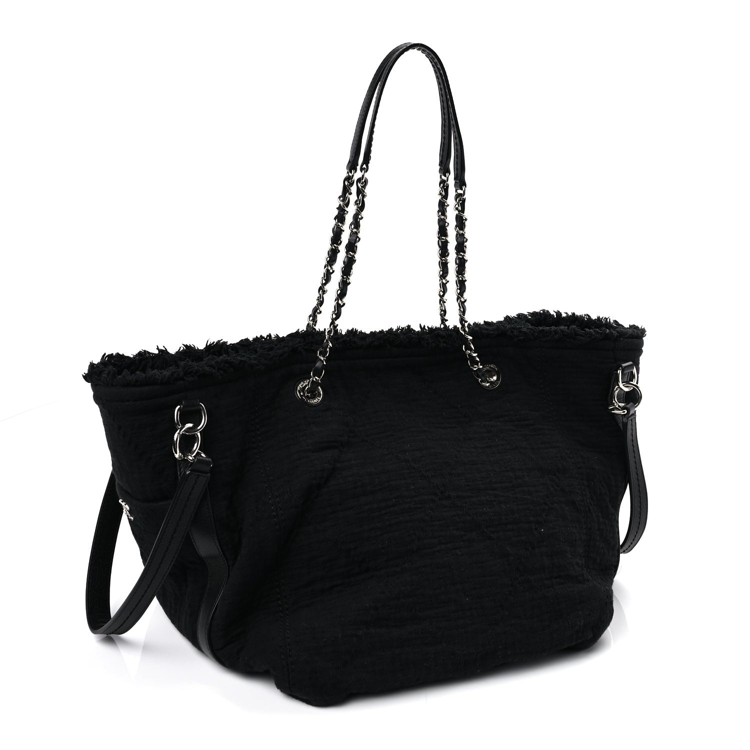 Chanel Canvas Small Double Face Tote  Black 2 of 8