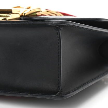 Gucci Calfskin Mini Sylvie Chain Shoulder Bag Black 10 of 10