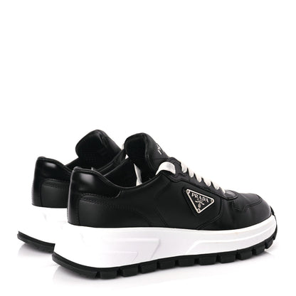 Prada Re-Nylon Spazzolato Triangle Logo Womens Prax 01 45mm Sneakers 36.5  Black 5 of 9