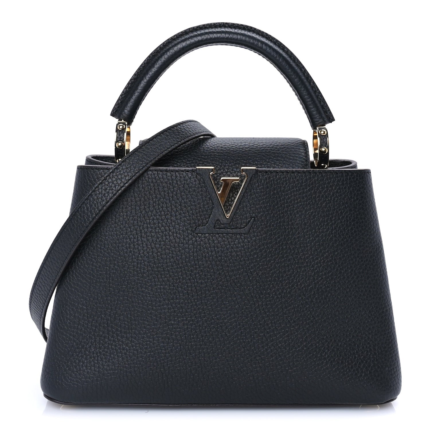 Louis Vuitton Taurillon Capucines BB  Black 2 of 9
