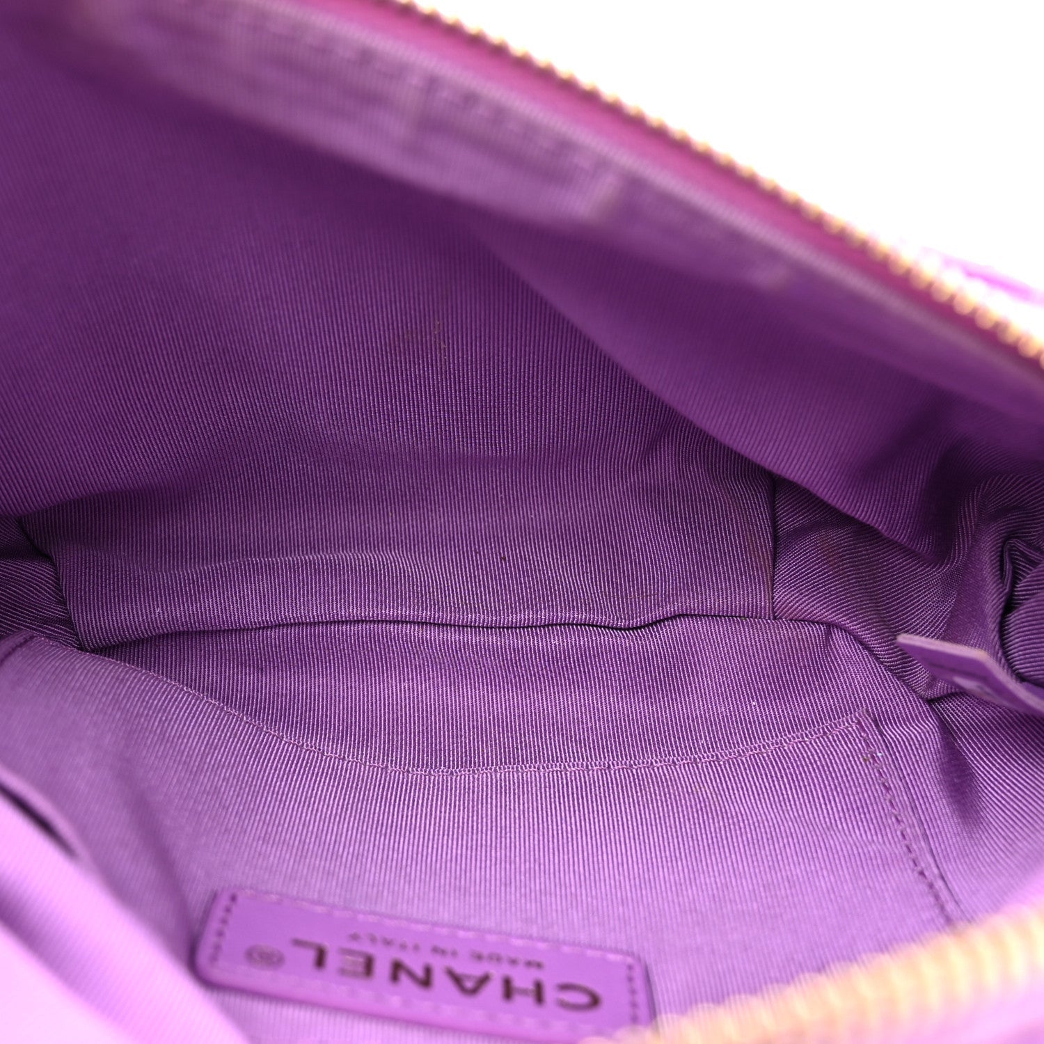 Chanel Lambskin Quilted Waist Belt Bag Purple 5 of 7