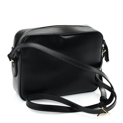 Gucci Textured Calfskin Small Horsebit 1955 Shoulder Bag Black 2 of 8