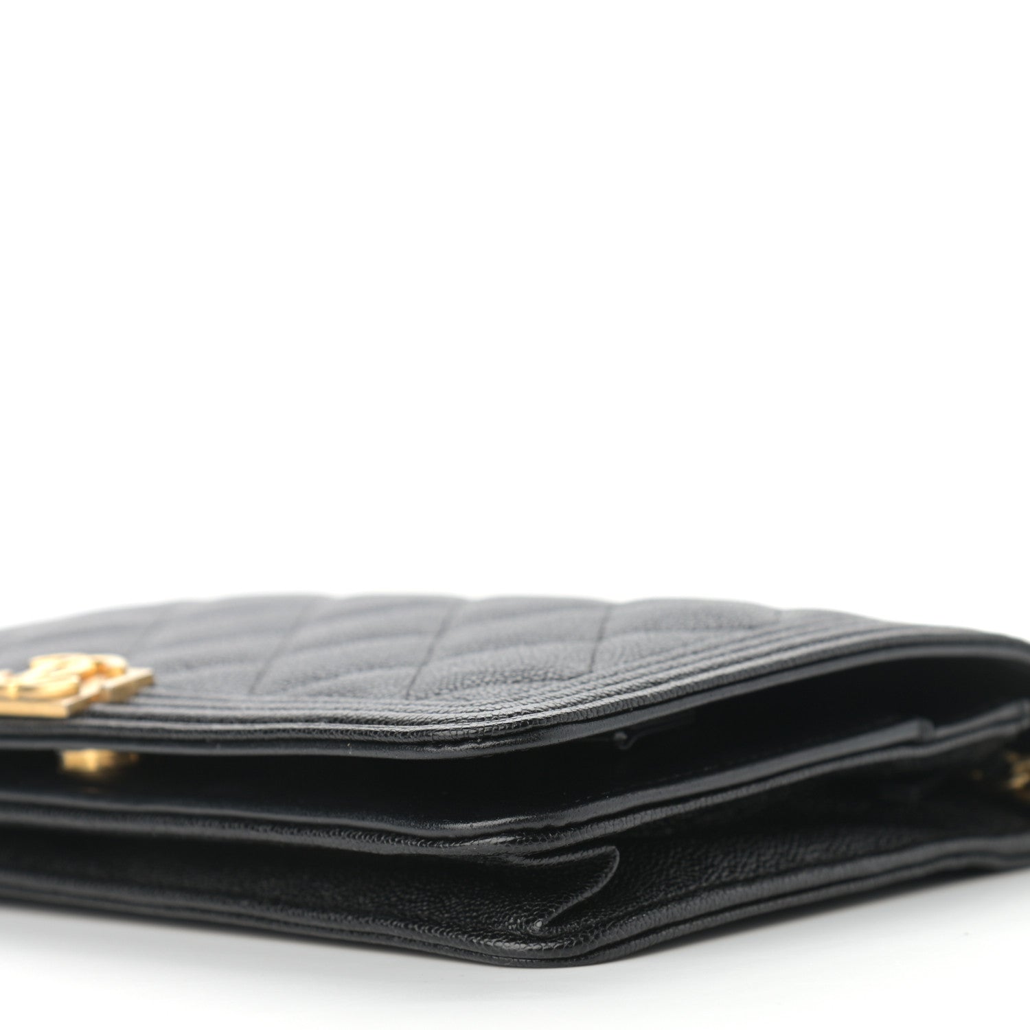 Chanel Caviar Quilted Boy Wallet On Chain WOC Black 9 of 11