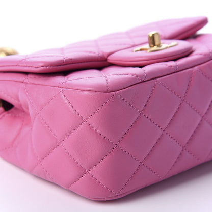 Chanel Lambskin Quilted Mini Pearl Crush Flap Pink 6 of 11