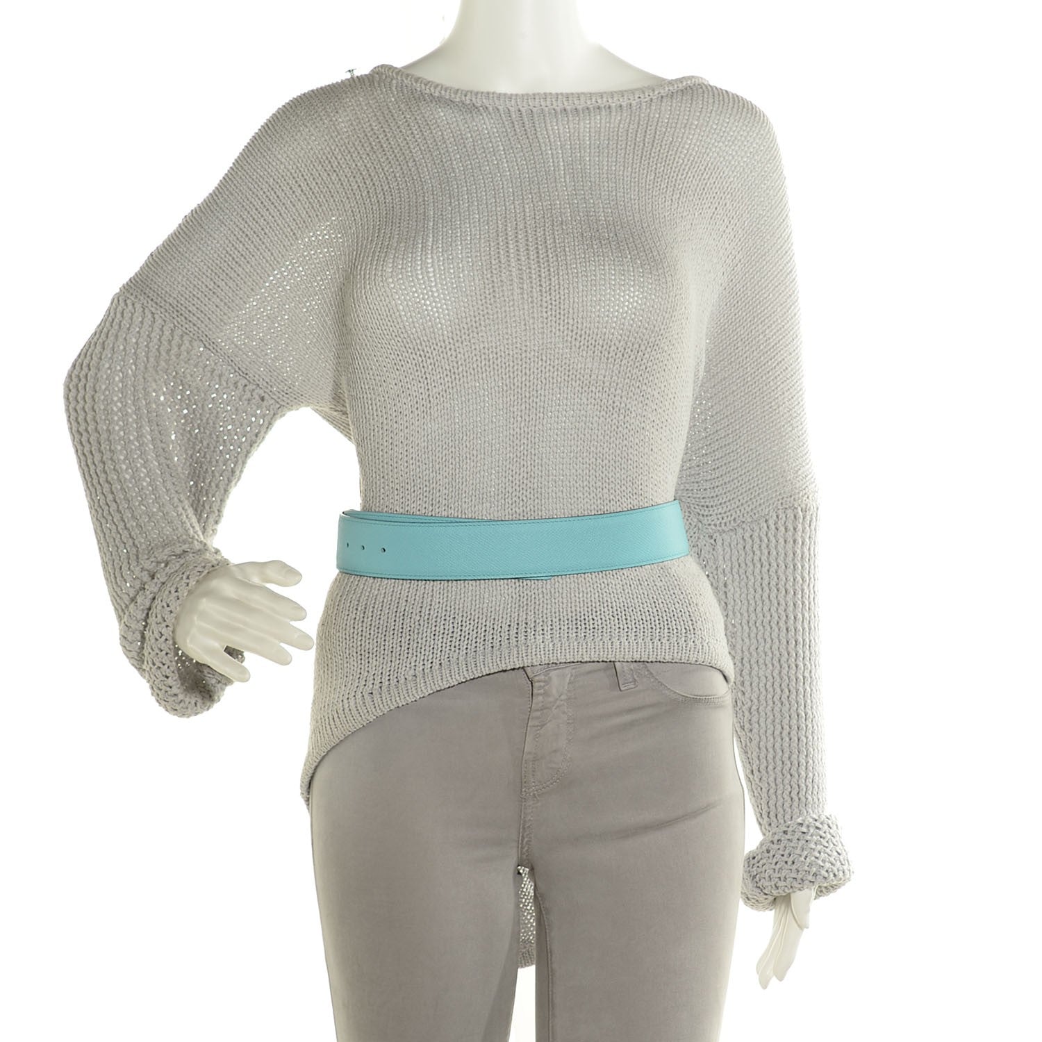 Hermes Epsom 42mm Belt 85 Colvert Bleu Atoll 2 of 7