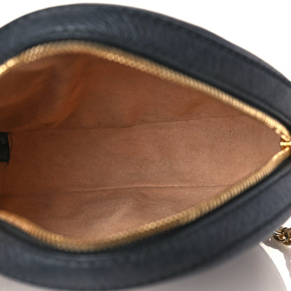 Gucci Grained Calfskin Web Mini Ophidia Round Shoulder Bag Black 5 of 10