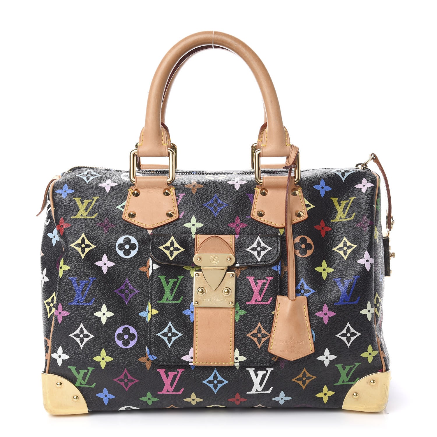 Louis Vuitton Monogram Multicolor Speedy 30 Black 1 of 14