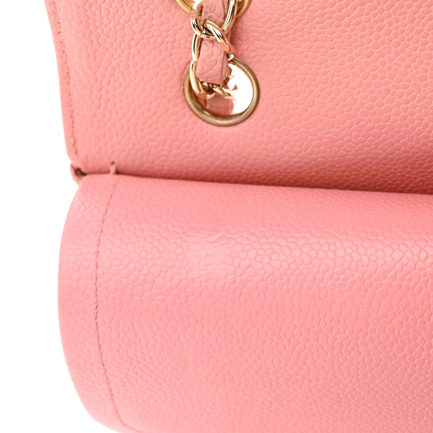 Chanel Caviar Quilted Medium Double Flap Pink 12 of 14
