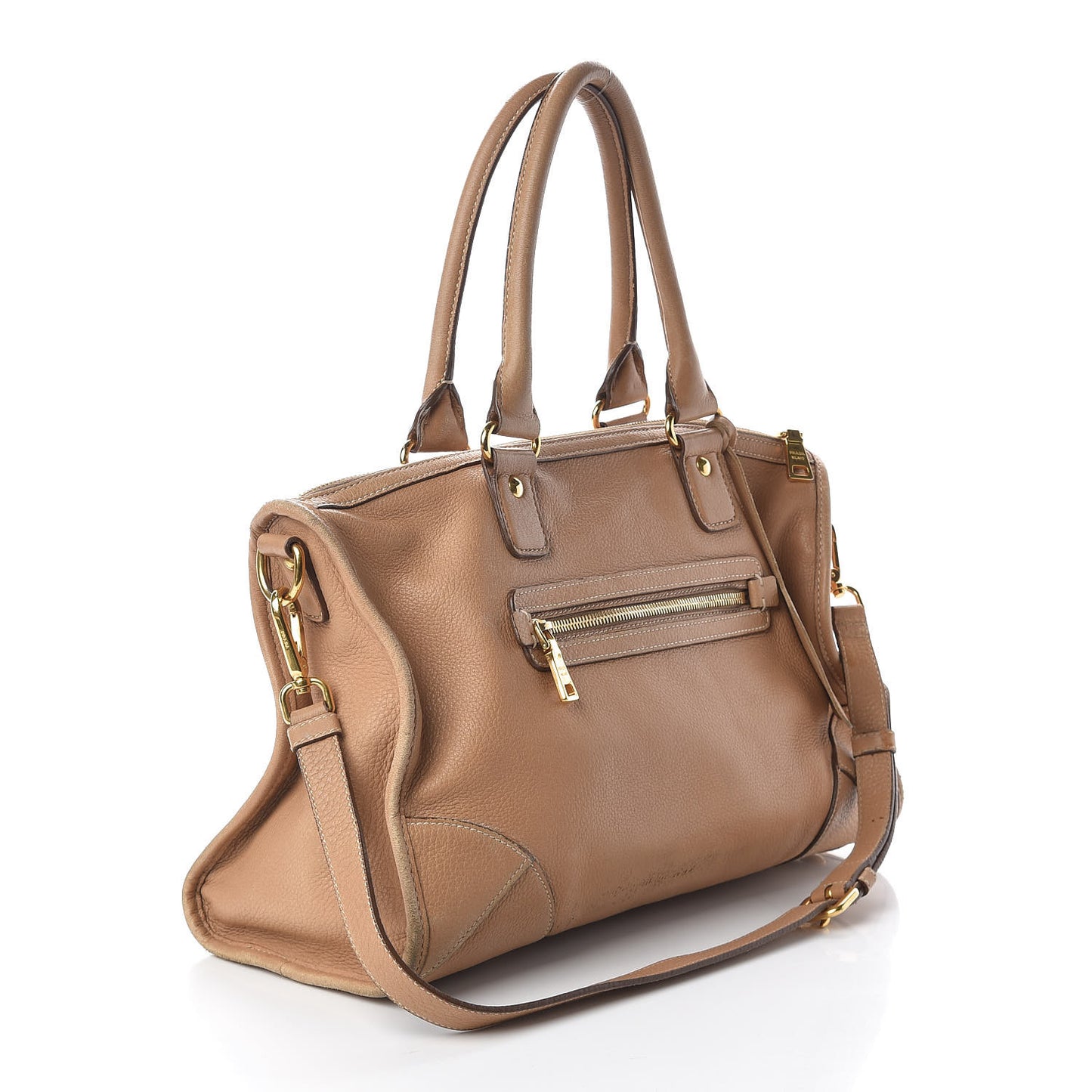 Cervo Deerskin Shoulder Bag Sabbia