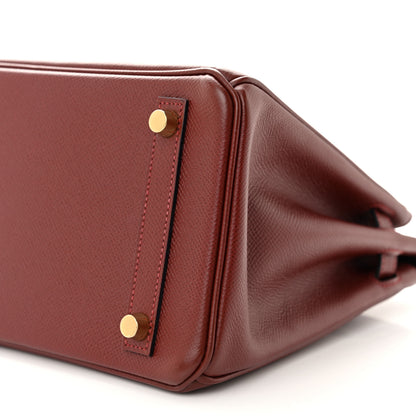 Hermes Epsom Birkin 25 Rouge H 10 of 10
