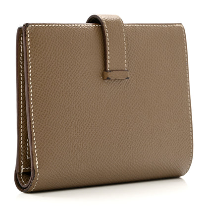 Hermes Epsom Bearn Compact Wallet Etoupe 3 of 9