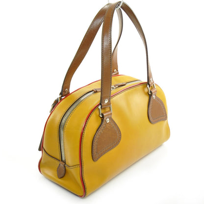 Prada Vitello Bowler Yellow 3 of 10