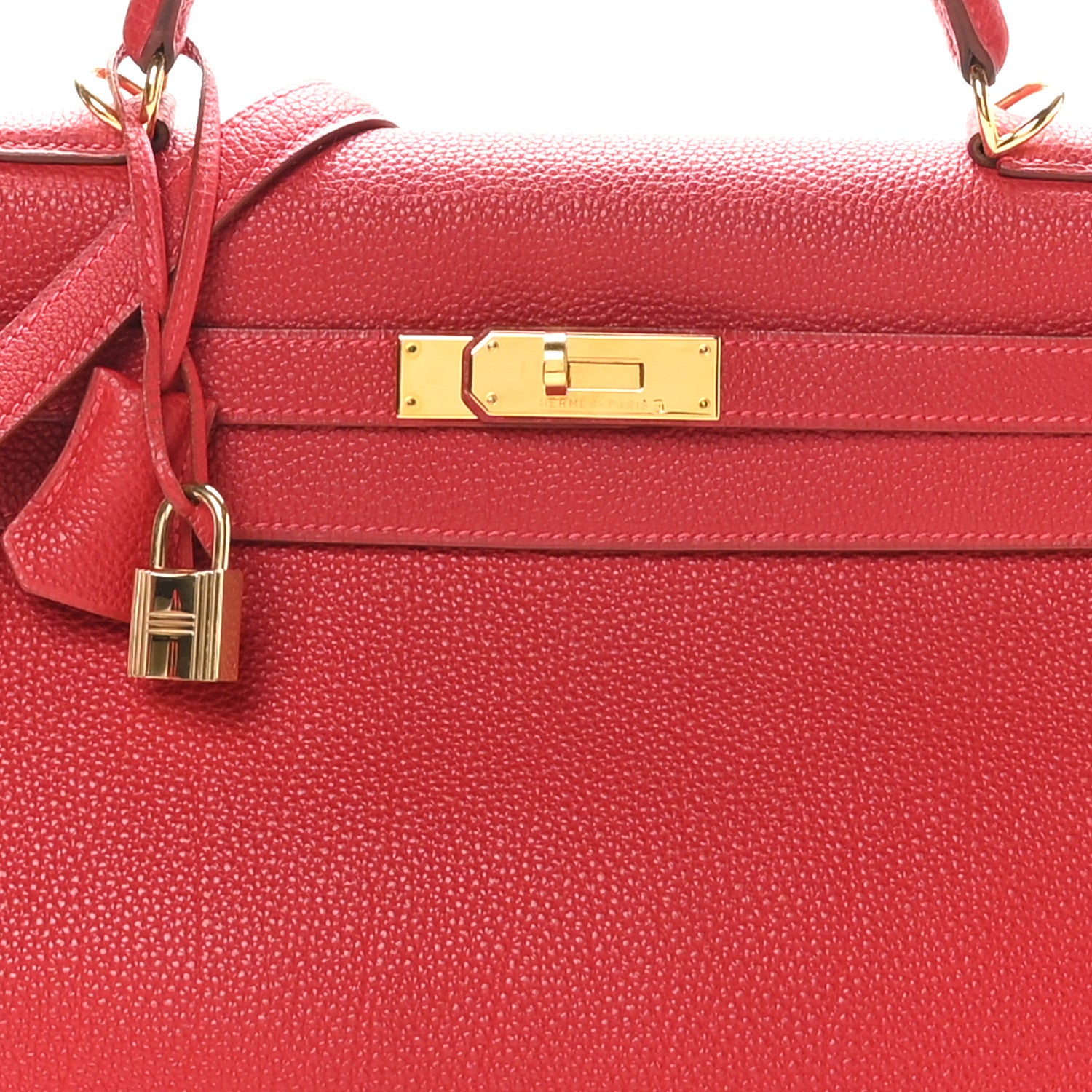 Hermes Togo Kelly Retourne 32 Rouge Casaque 8 of 10