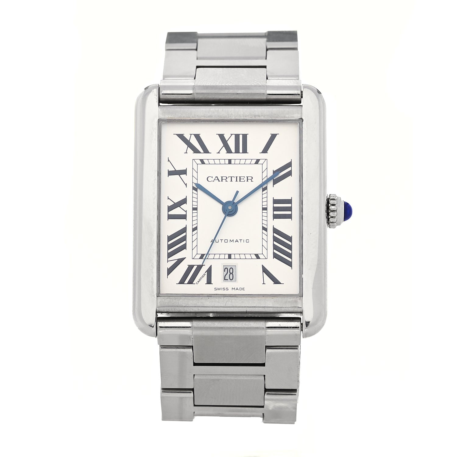 Cartier Stainless Steel 31mm Tank Solo Automatic Watch 1 of 4