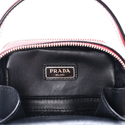 Prada Saffiano Travel Brique Crossbody Messenger Bag Fuoco 5 of 7