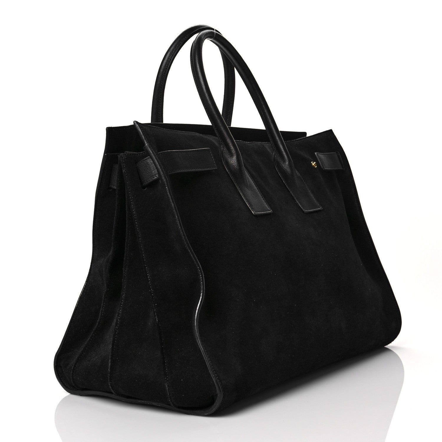 Saint Laurent Suede Large Sac de Jour Carryall Black 3 of 10