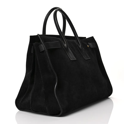 Saint Laurent Suede Large Sac de Jour Carryall Black 3 of 10