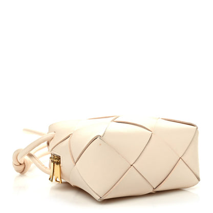 Bottega Veneta Lambskin Maxi Intrecciato Mini Cassette Camera Bag Macaroon 4 of 7