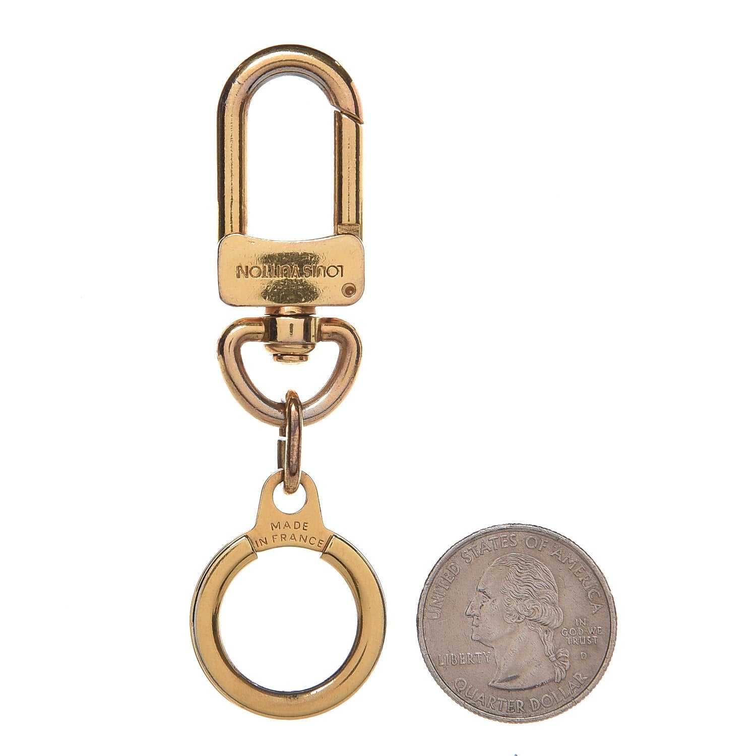 Louis Vuitton Pochette Extender Key Ring Gold 2 of 2