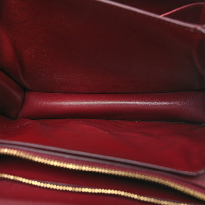 Celine Box Calfskin Medium Classic Box Flap Bag Burgundy 5 of 15