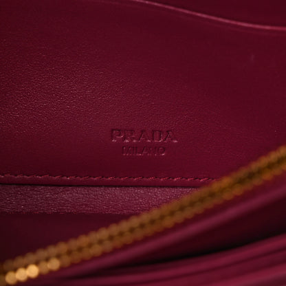 Prada Tessuto Quilted Mini Crossbody Wallet Ibisco 6 of 8